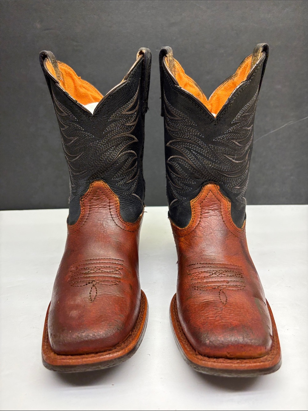 Ariat Western Cowboy Boots, sz 2 little boy